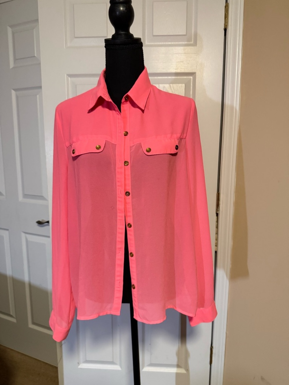 Forever 21 Coral Pink Blouse